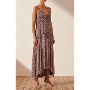 NWT! Shona Joy Cynthia Plunged Relaxed Maxi Dress